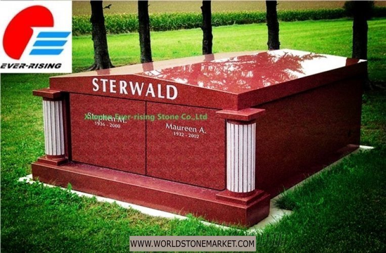 Pillar Designed Double Mausoleum Crypt World Stone Market