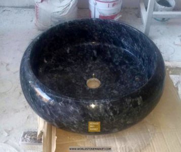 Aksehir Black Oval Washbasin