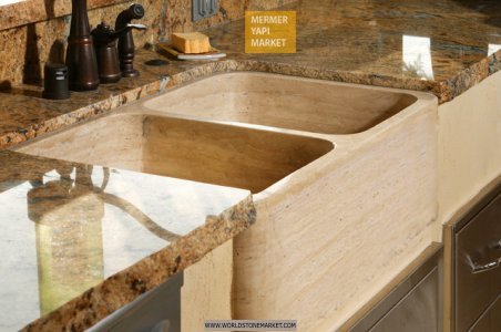 Travertine Kitchen Sink
