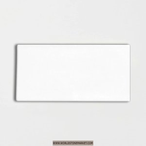 Blanco Real Glossy Ceramic Tile 3x6