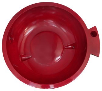 Alfi Brand Red Firehottub The Round Fire Burning Portable Outdoor Hot Bath Tub