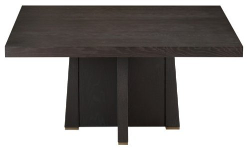 The Gael Dining Table, Transitional, Square, Ebony Oak, 60